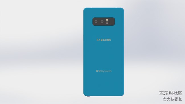 只能以自己的方式，晒一下note8啦，自己画个note8意淫一下！