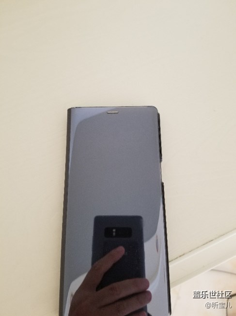 note8带镜面保护套！
