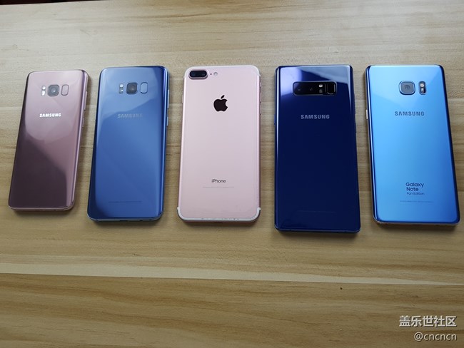 晒机，note8、note7、s8，7plus，谁才是颜值巅峰？