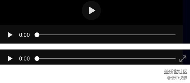 部分视频播放器右下角不显示满屏缩放图标
