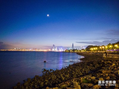 深圳湾公园夜景