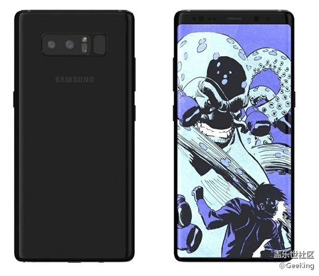 三星note8的用户期待类似这样设计的三星s9