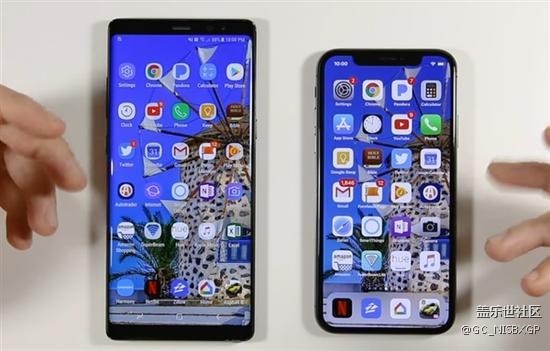 应用流畅度测试：三星Note8对比iPhone X！