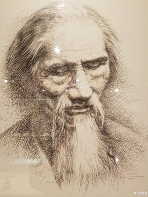 头发作的画
