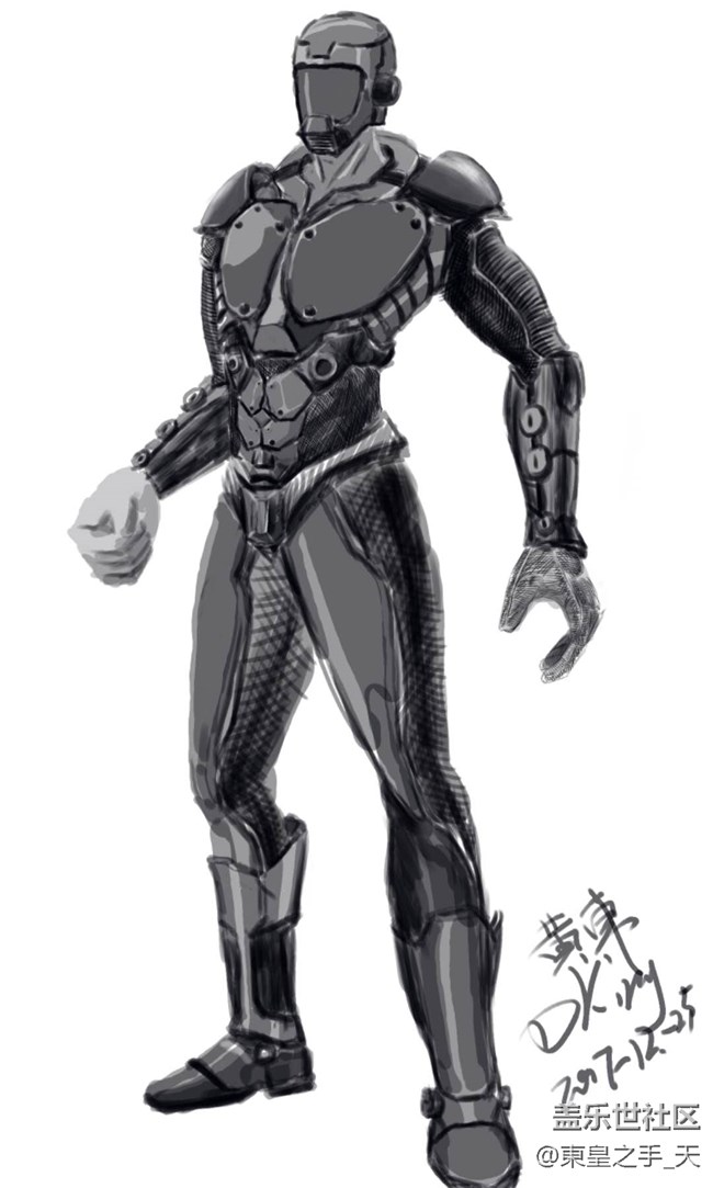 note8 手机绘画 未来战士(2)  视频