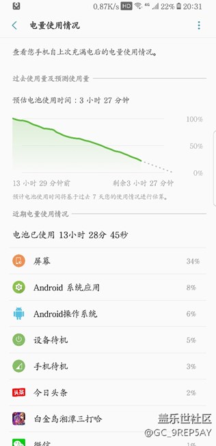 S8+晒晒电量