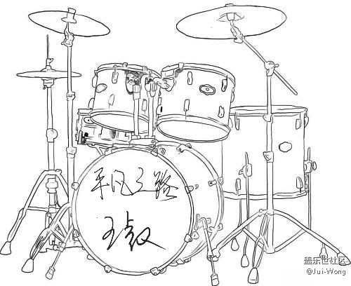 我畫的架子鼓