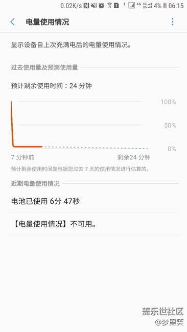 充电一晚用一分钟掉到3%