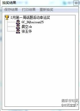 【获奖名单】2月第1周话题活动获奖名单