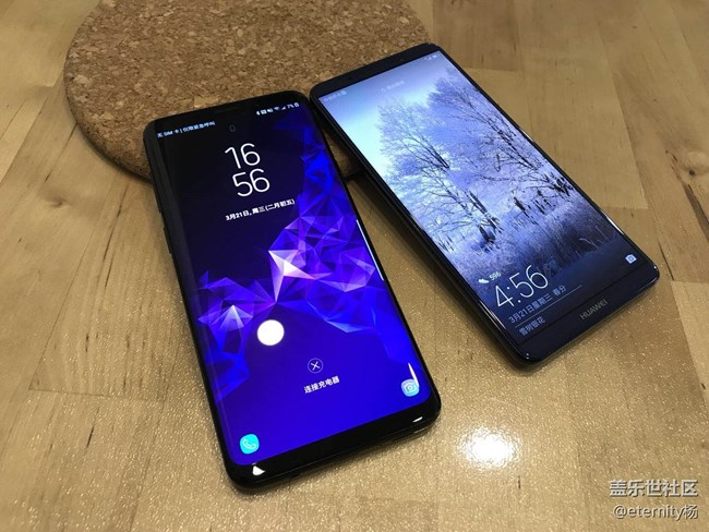 三星盖乐世S9+与华为Mate 10 Pro外观对比