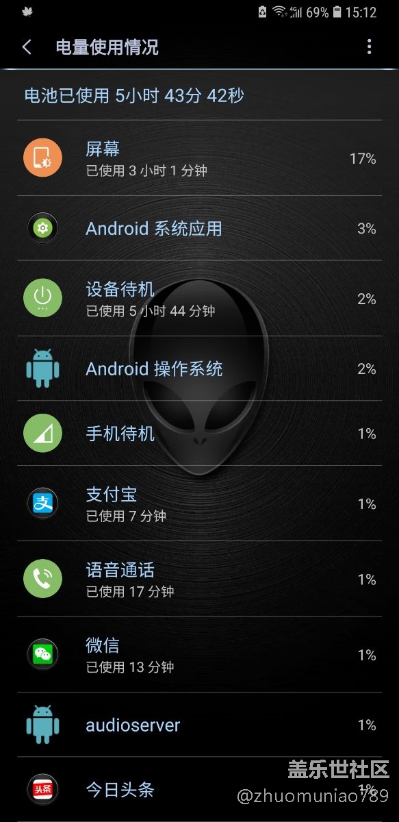 S9+的屏幕确实费电！期待下次更新改正……