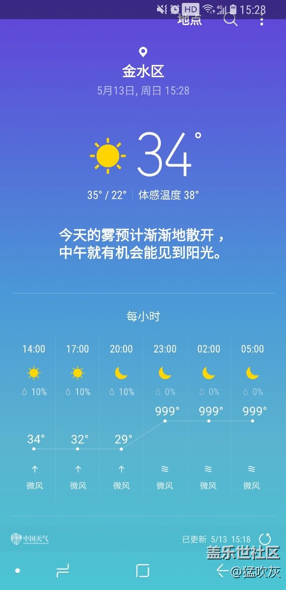 这天气预报让人受不了。