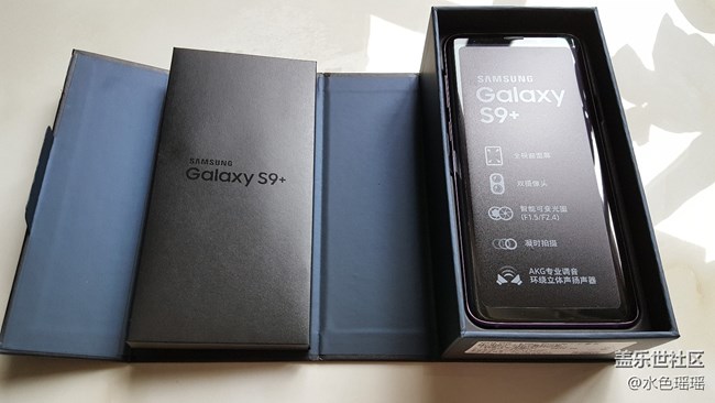 新到三星Galaxy S9+64GB 国行紫色开箱