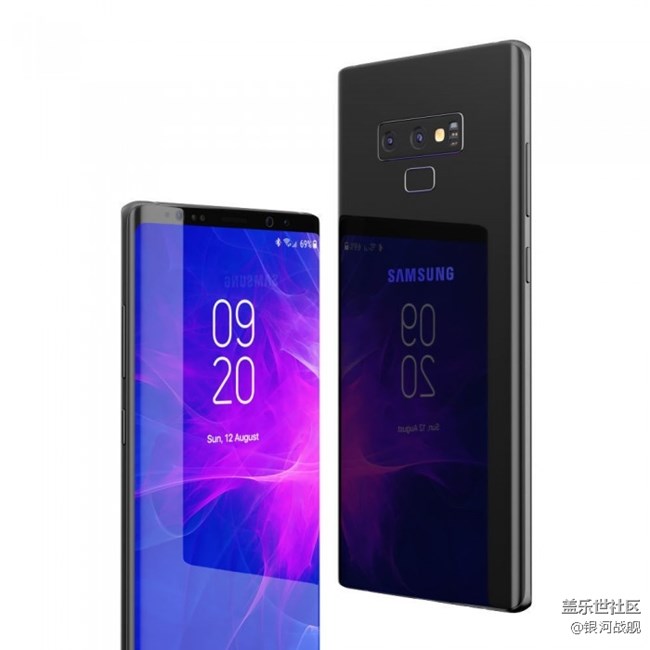 Galaxy Note 9高清3D渲染图曝光