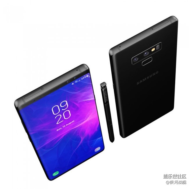 Galaxy Note 9高清3D渲染图曝光