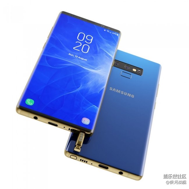 Galaxy Note 9高清3D渲染图曝光