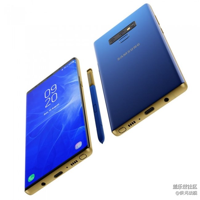 Galaxy Note 9高清3D渲染图曝光