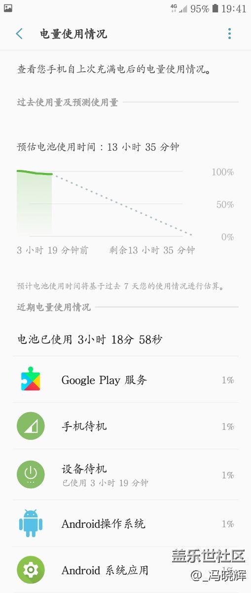 三星S7edge  待机耗电量