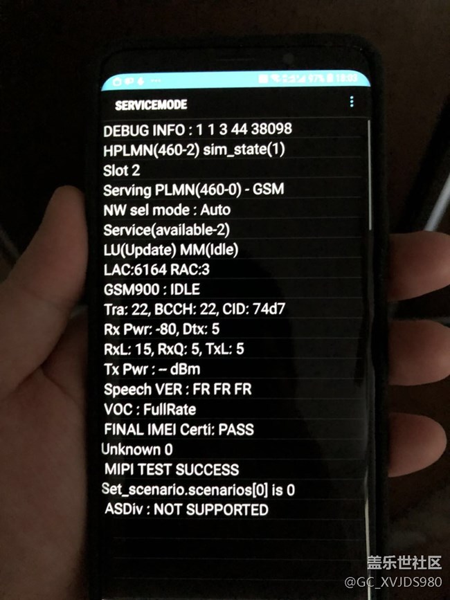 S9+国行移动FDD频段BAND3和BAND8的支持问题