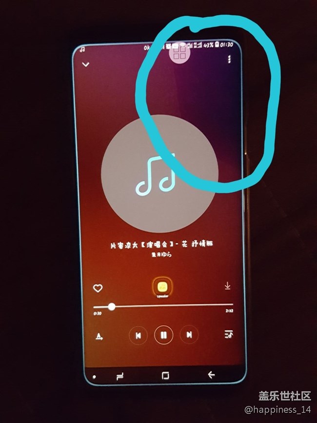 自带音乐 有块印子……很像是这个自带音乐的问题