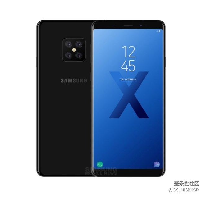 三星首款后置四摄像头手机曝光！疑似Galaxy A渲染图放出