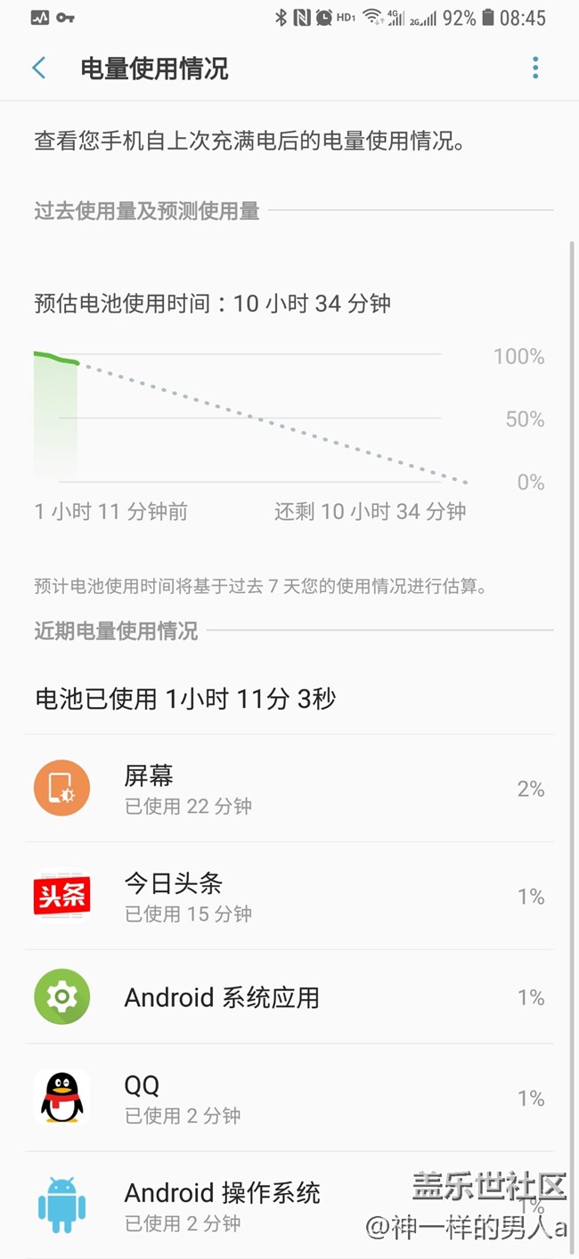 什么都没干，一个钟掉电8%