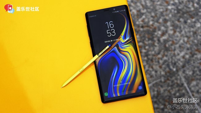 黄金笔S Pen与寒霜蓝的碰撞 Galaxy Note9美图赏