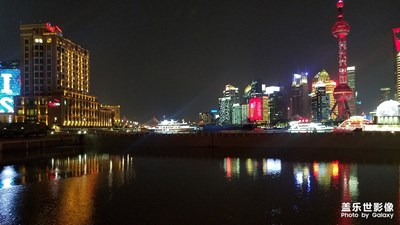 上海外滩的夜景