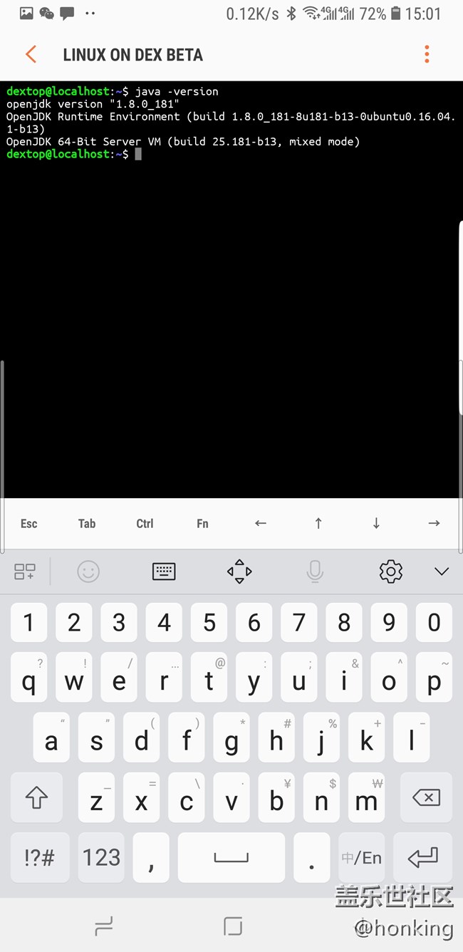 Screenshot_20181113-150152_Linux on DeX Beta.jpg 有dex的可以试试linux on dex