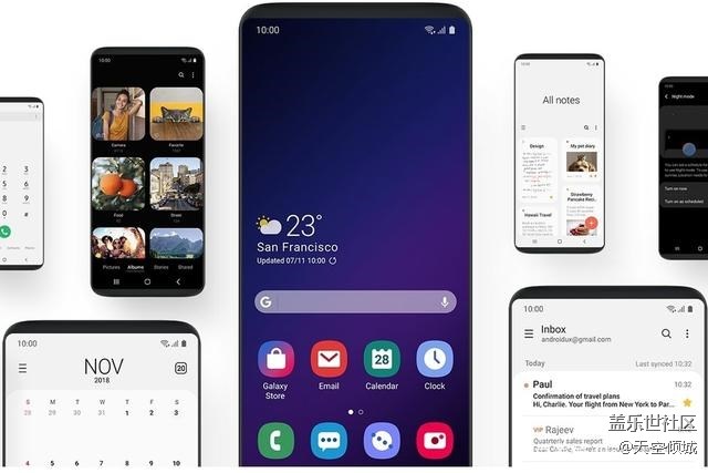 三星全新的One UI以经典的方式加速Android Pie