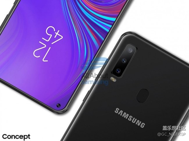 三星Galaxy A8s渲染图出炉：首款Infinity-O屏手机