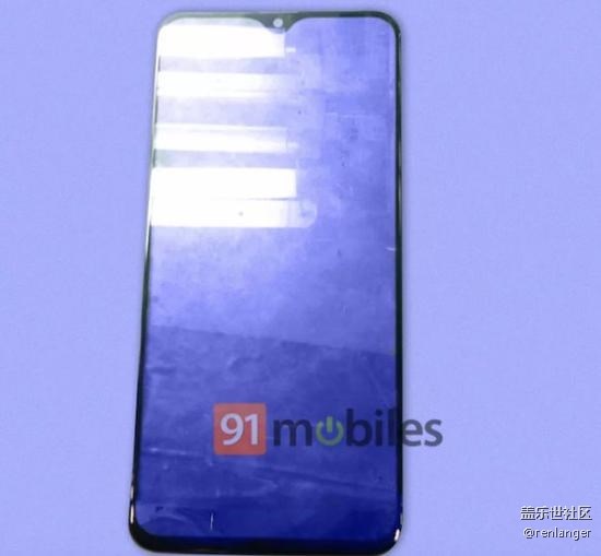 三星Galaxy M20前面板曝光：终究还是上了水滴屏
