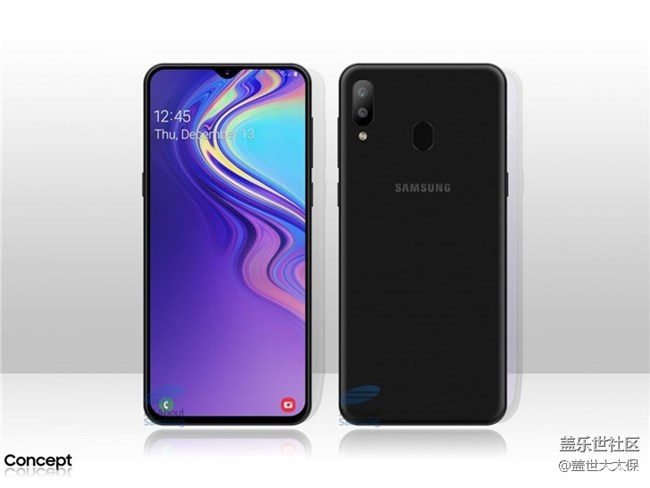 外媒曝光三星Galaxy M20概念渲染图
