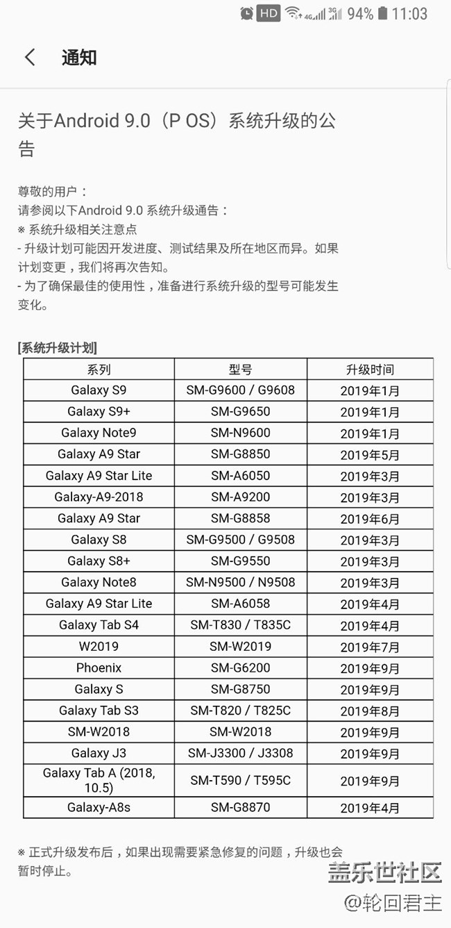 社区公告更新了