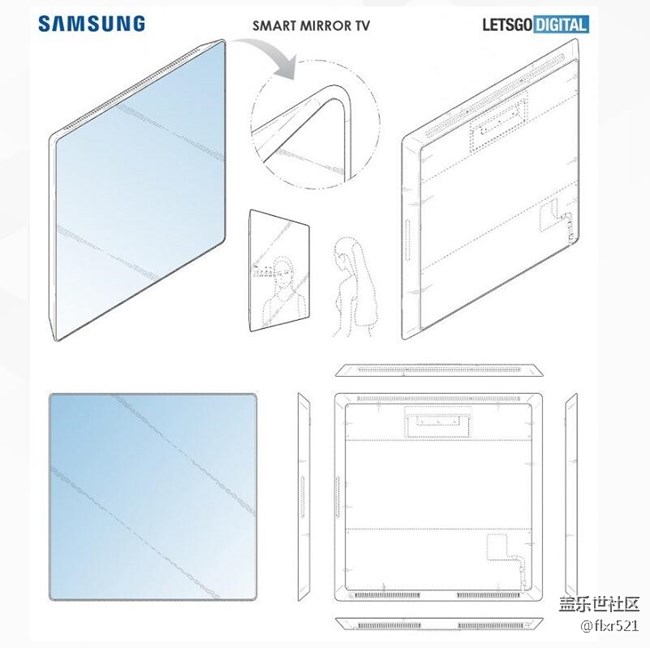 三星智能镜面电视外观设计专利曝光