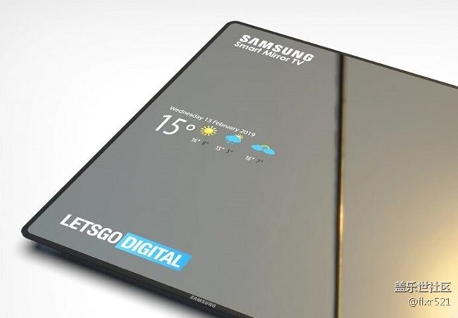 三星智能镜面电视外观设计专利曝光