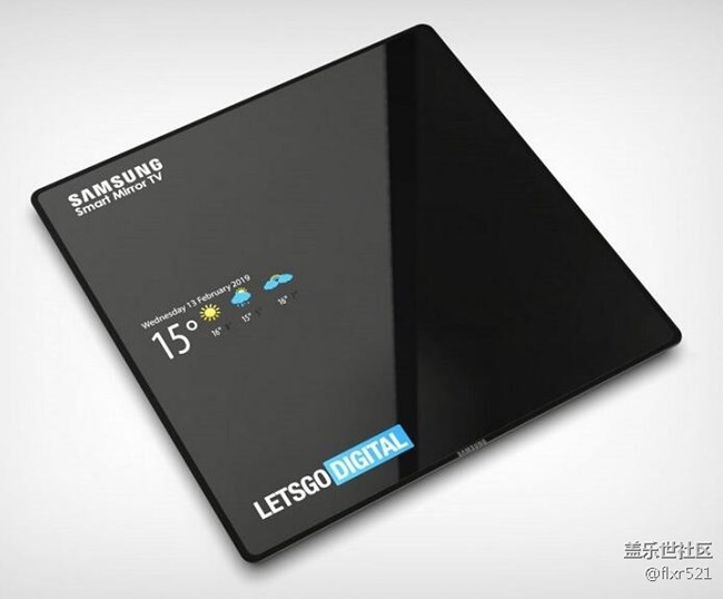 三星智能镜面电视外观设计专利曝光