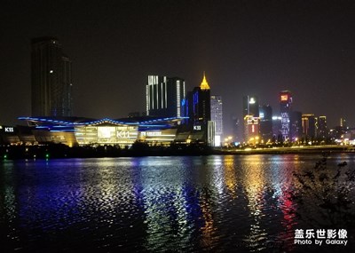 沈阳浑河桥北岸夜景