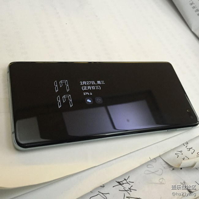 s10+息屏提醒变成横的了咋调回来啊