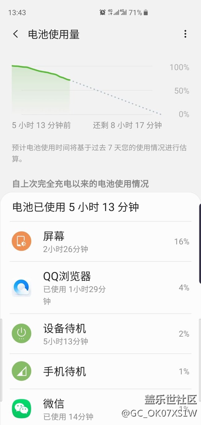 更新之后电量