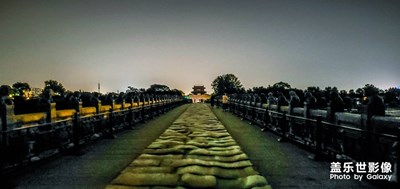夜景模式的卢沟桥