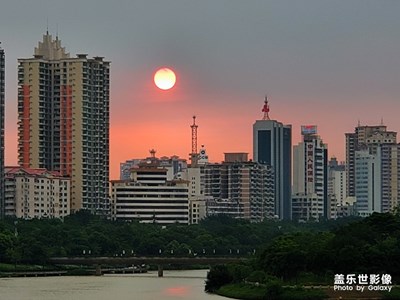 今天的夕阳特别美