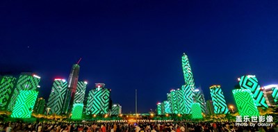 【超级夜景】深圳市民广场灯光秀（3）