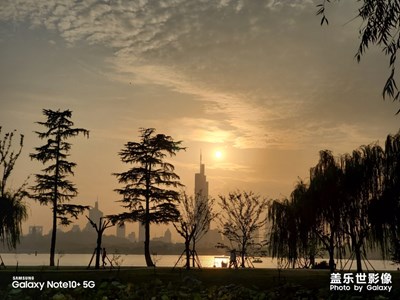 夕阳下的南京情侣园