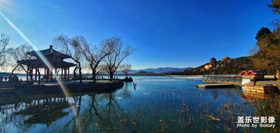 初冬雪后的颐和园