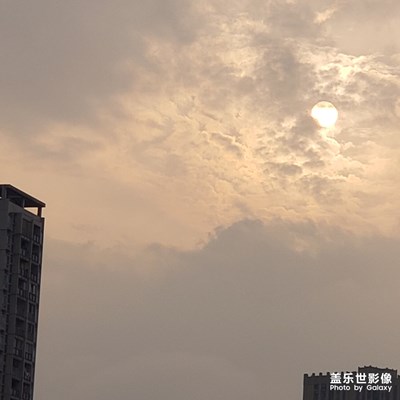 夕阳西下，今天晚上才拍的