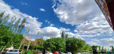银川的天。