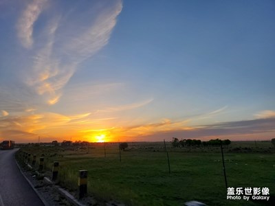 内蒙的傍晚
