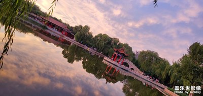 西夏的晚霞。