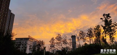 雨后红烧云